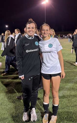 Sting Coach Lauren Bagwell (Left) with Iris Abshear at National Selection Game in Virginia (11.14.25)